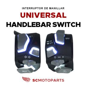 Universal handle with variable light
